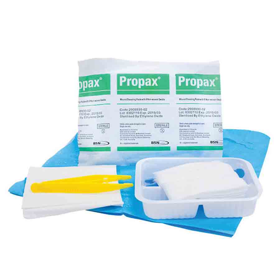 Propax Dressing Pack 6 Non Woven Sterile Gauze Swabs